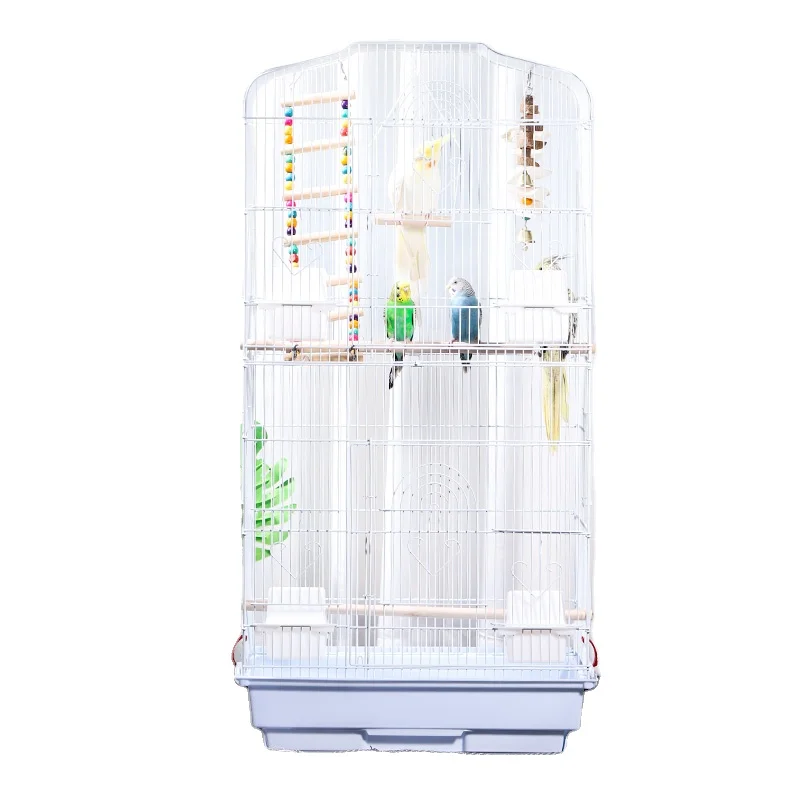 

Pet supplies foldable metal pet Cages House Fancy for Sale Big Large Breeding cage for parrot bird cage, White