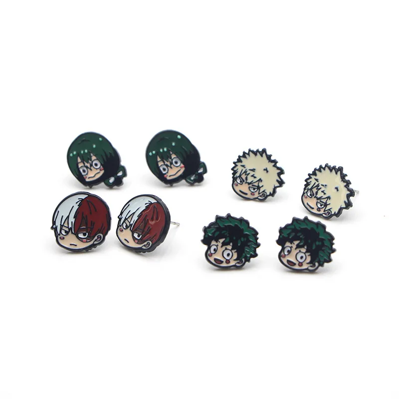 

Wholesale Fashion Cosplay Anime My Hero Academia Figure Avatar Earrings