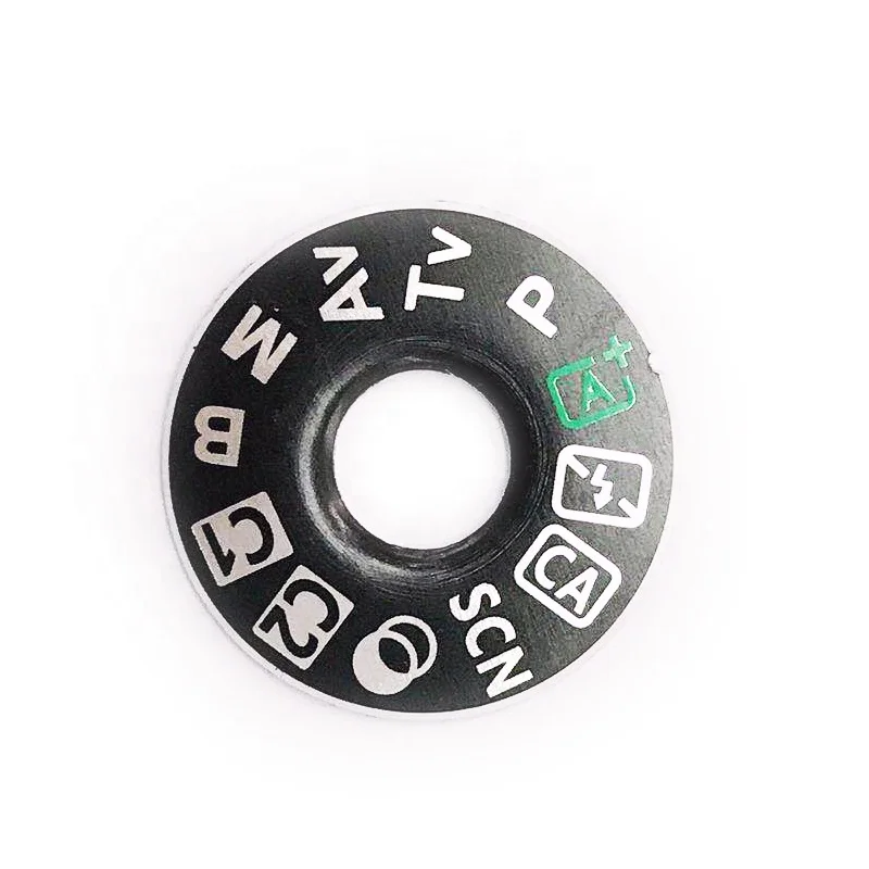

NEW Turntable top cover button dial mode dial pad mode turntable patch nameplate tag plate For Canon SLR 80D