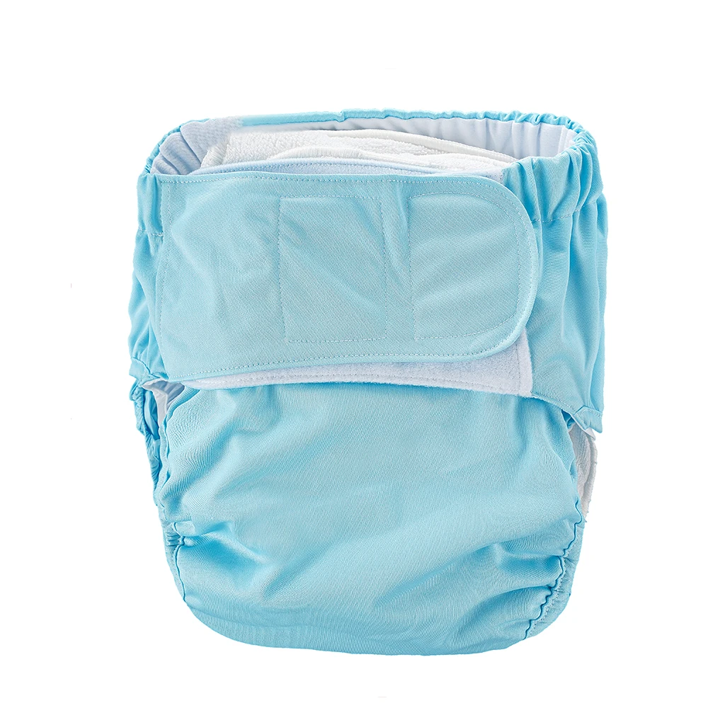 

Happy Flute Reusable Teen Diaper Large Adult Cloth Diaper Washable Adjustable Adult Old Bedwetting incontinence Diaper Nappy