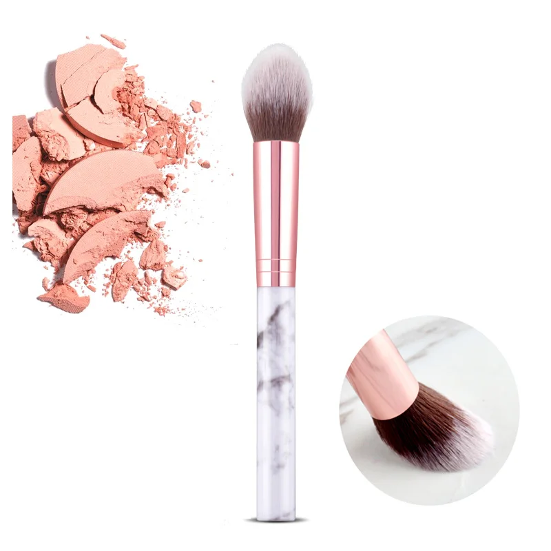 

Makeup Tools Makeup Brush Marble Flame Compressing Highlight Brush Beginner Blush Powder Stucco Single Brush