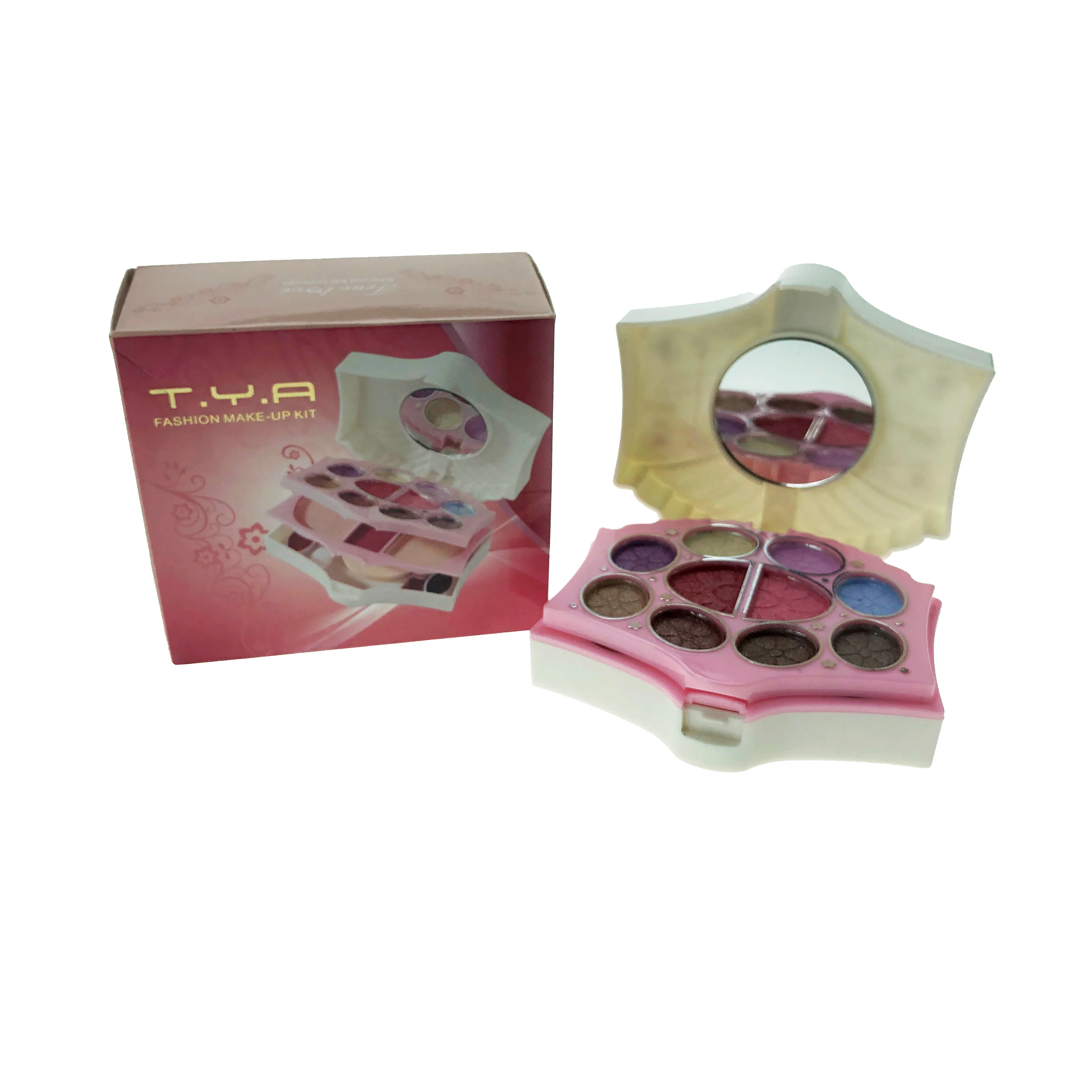 

10 colors Private Label eyeshadow palette and Shell shape Professional makeup set