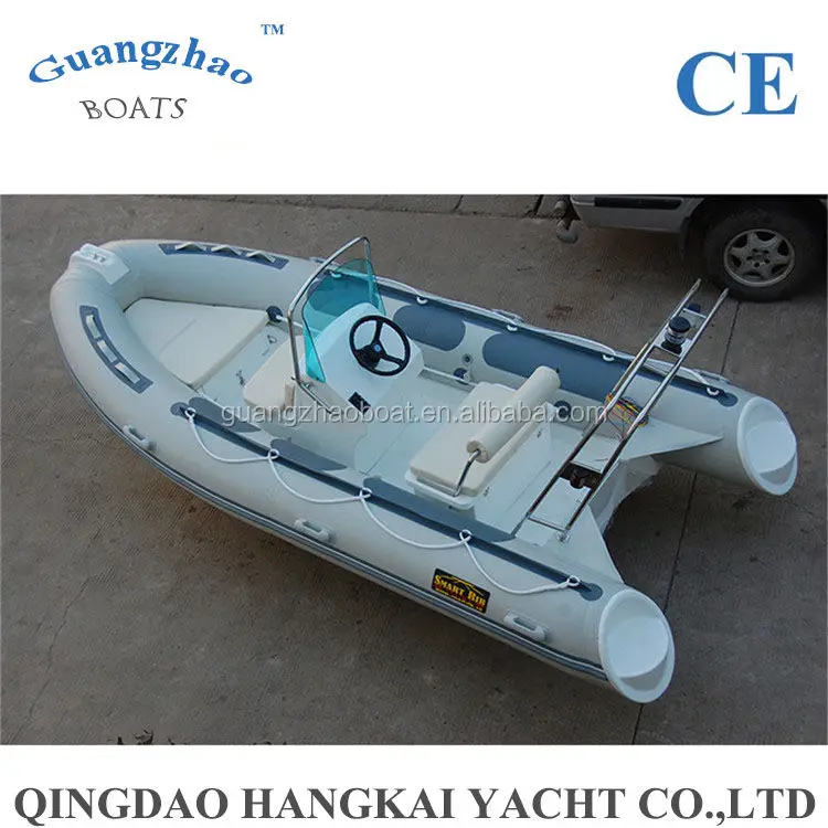 14ft 4.3m Small Inflatable Fishing Boat With Motor For Sale Rib 430