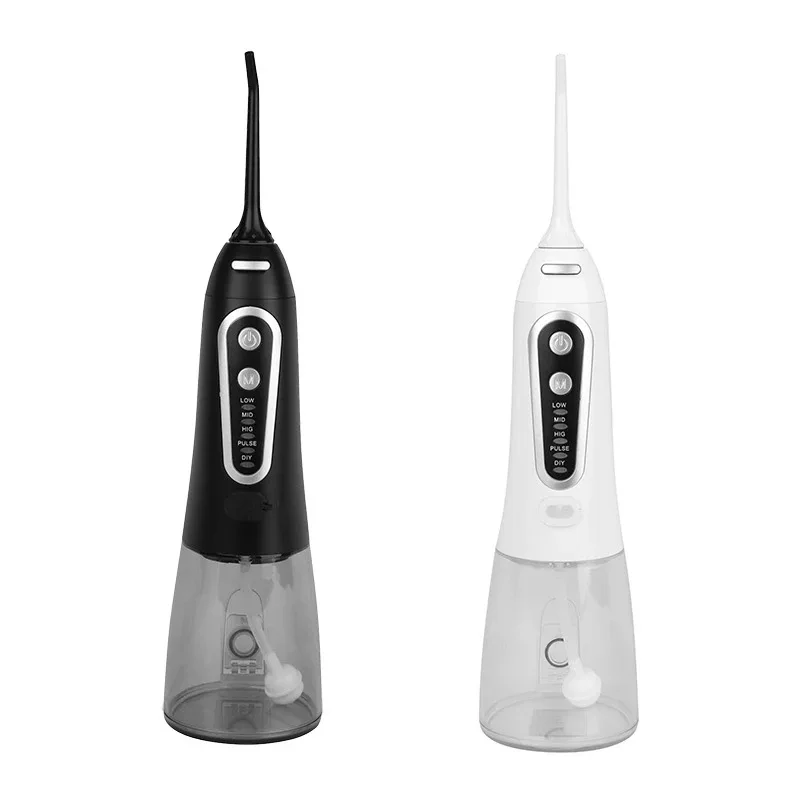 

New oral irrigator water line dental cleaner cordless dental USB rechargeable 300ml portable 5-mode nozzle for tooth cleaning
