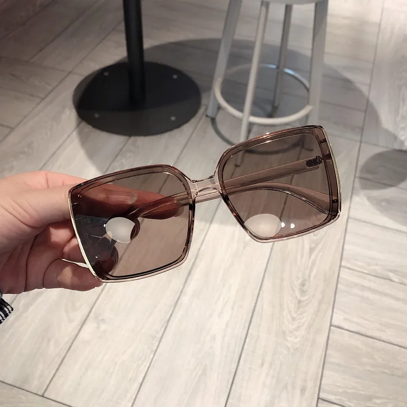 

Women Rimless Square Sunglasses Metal 2021 Shades Fashion Luxury Sexy Sunglasses Female Ladies Brown Eyewear, 7 colors