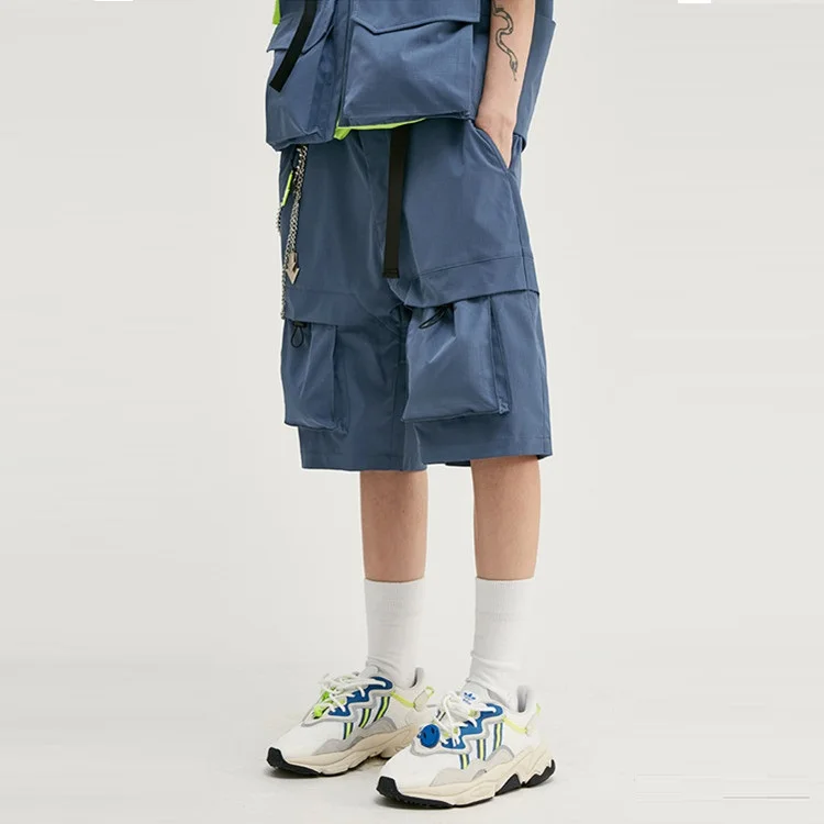 

Casual Vest And Shorts Unisex Two Piece Shorts Set, Picture shown