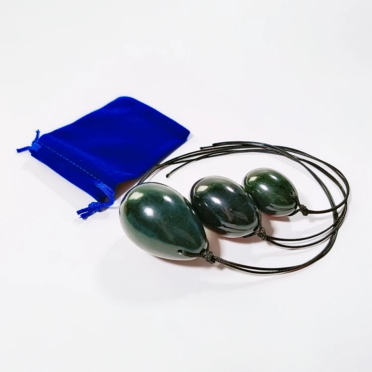 

Private label Drilled Yoni Jade Eggs For Kegel Exercise Pelvic Muscle Tightening eggs for sale or decoration