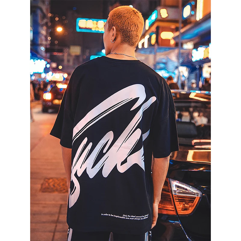

Wholesale T Shirt Short Sleeve Hip Hop Men Rapper Mens Clothing Camisetas Hombre