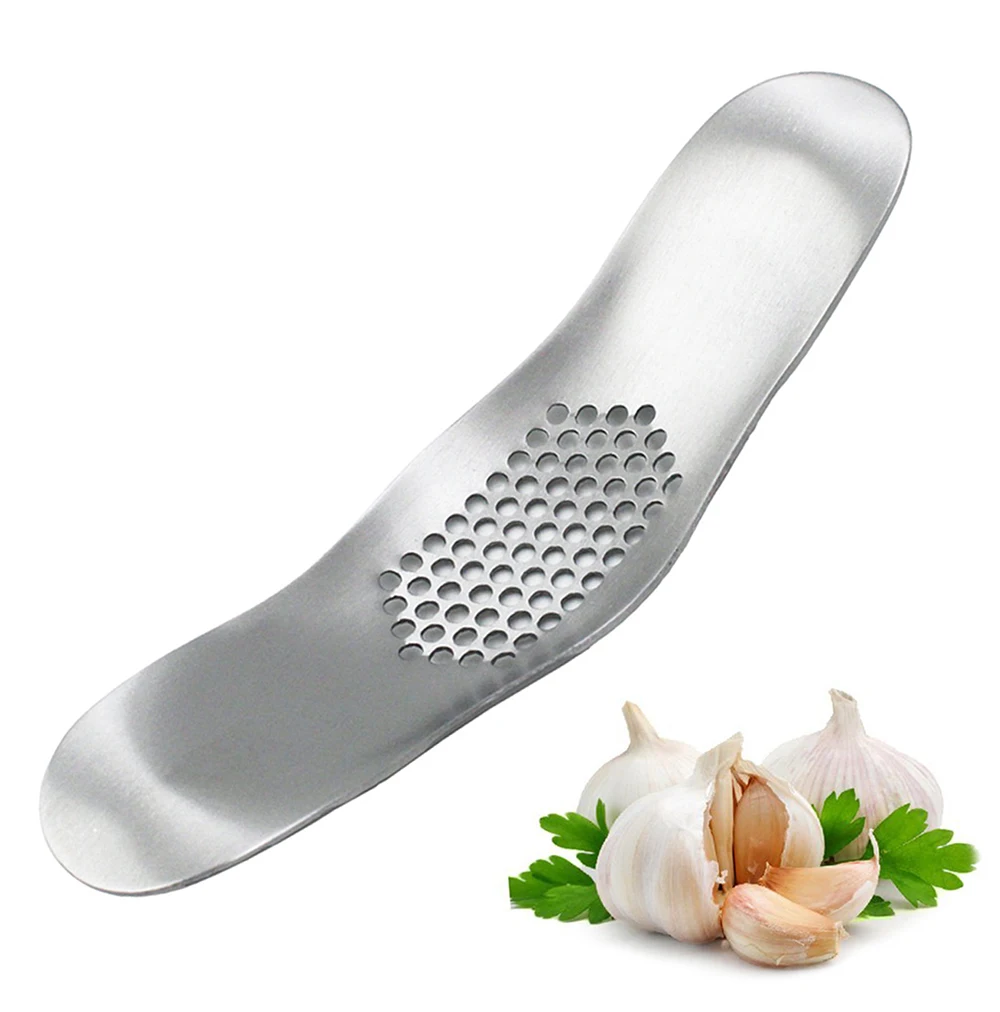 

Customized Kitchen Gadgets Stainless Steel Mincer Dishwasher Safe Ginger Garlic Press Rocker Crusher, Sliver