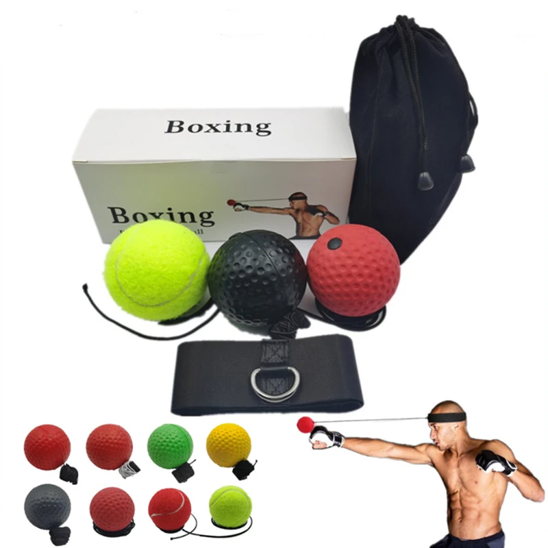 

Hot Sell Factory Wholesale Boxing Reflex Ball Headband Bouncy Punching Ball Boxing Precision Training Ball