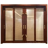 Multi heavy duty panels warehouse aluminum sliding door design with rubber seals