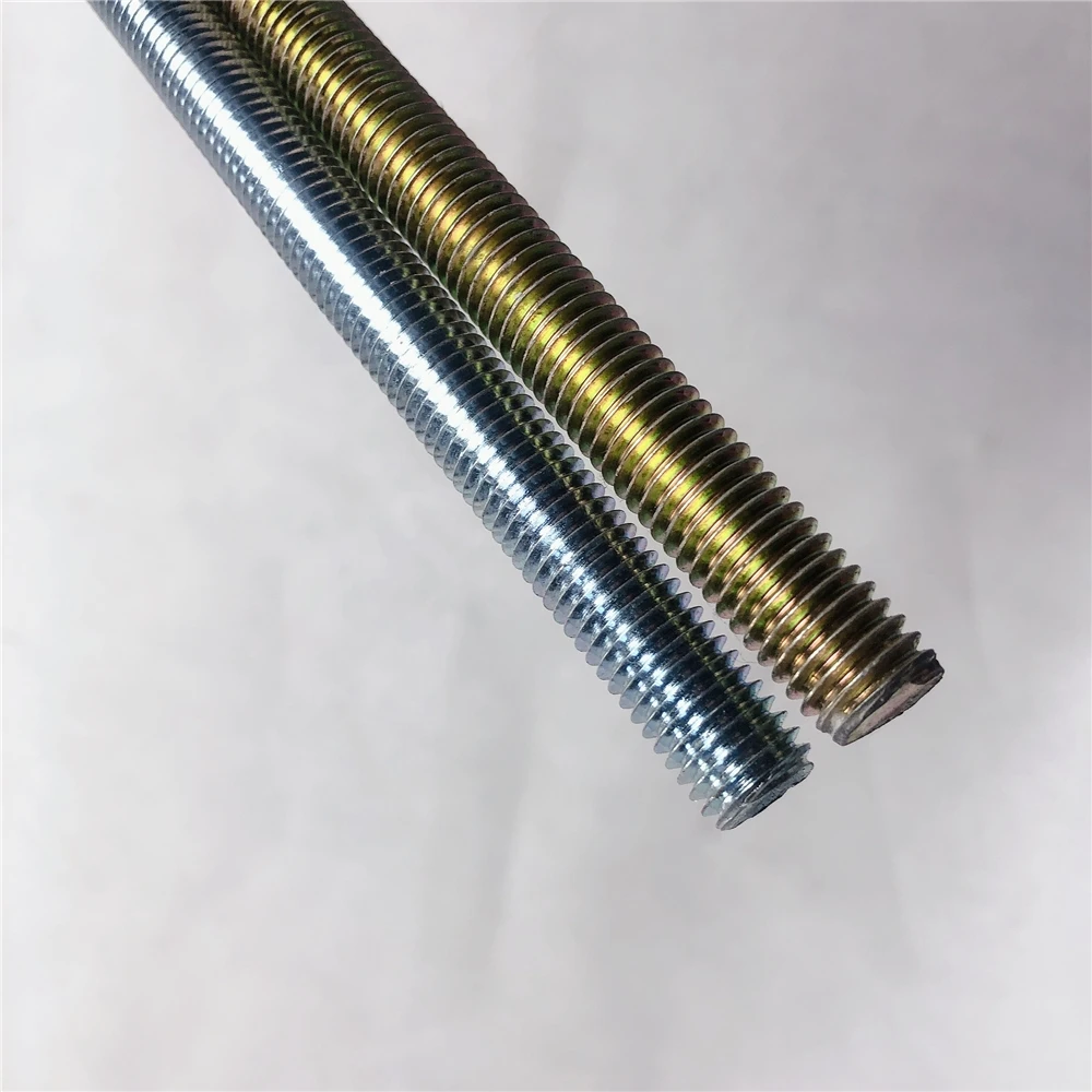 
grade 8.8 carbon steel b7 a307 M6-M42 thread rod galvanized threaded stud stainless steel 