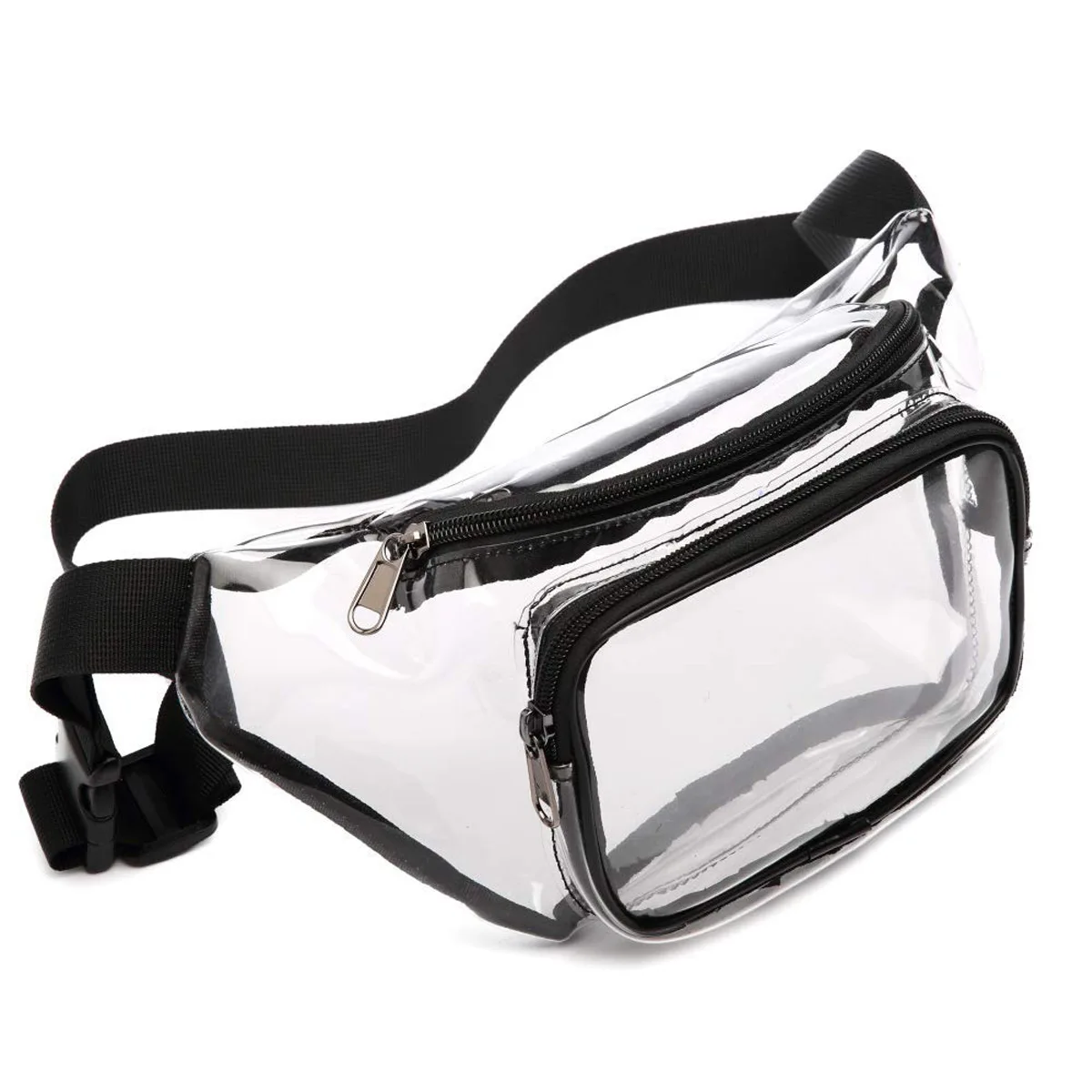 

Wholesale Customizable Cute Transparent pvc Belt Bag Outdoor Clear Fanny Pack Waist Bag waterproof