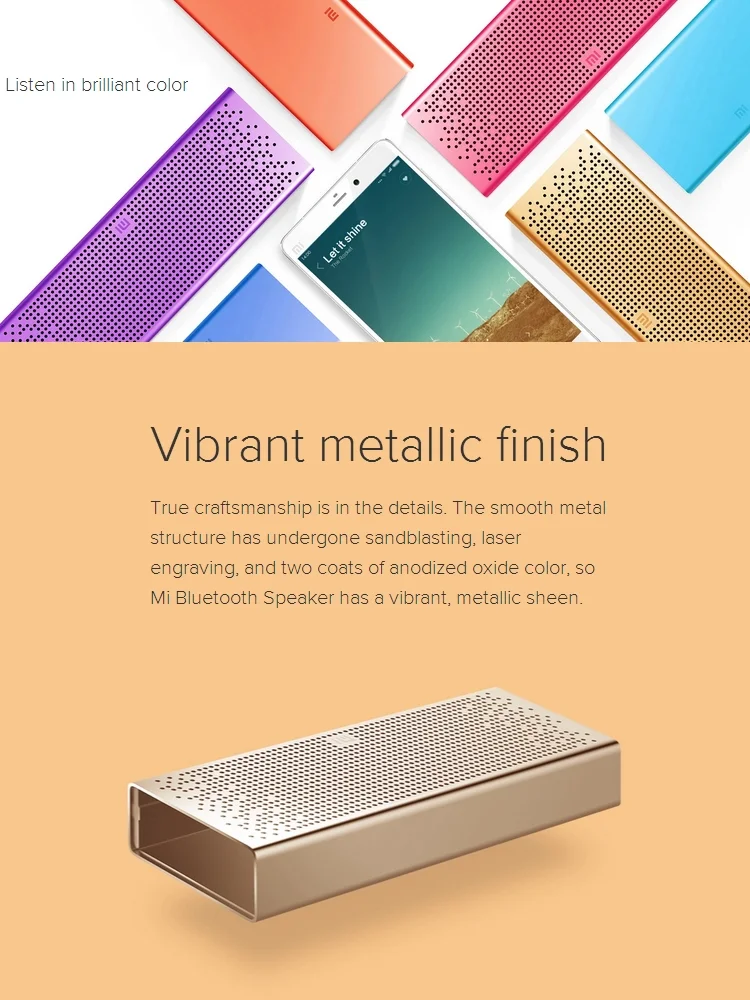 Original Xiaomi Mi Speaker Bluetooth Portable Mini Stack Mi BT4.0 speaker - ANKUX.COM