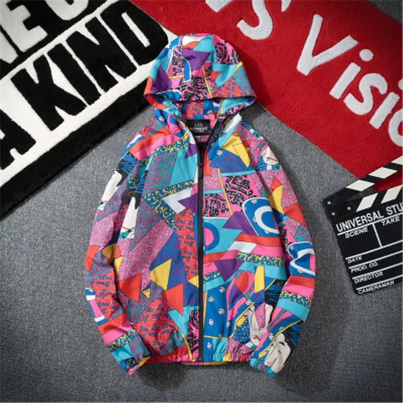 

Men's Hip Hop Spring Autumn Jacket Handsome Hooded Slim Younger Casual Outdoor Coat