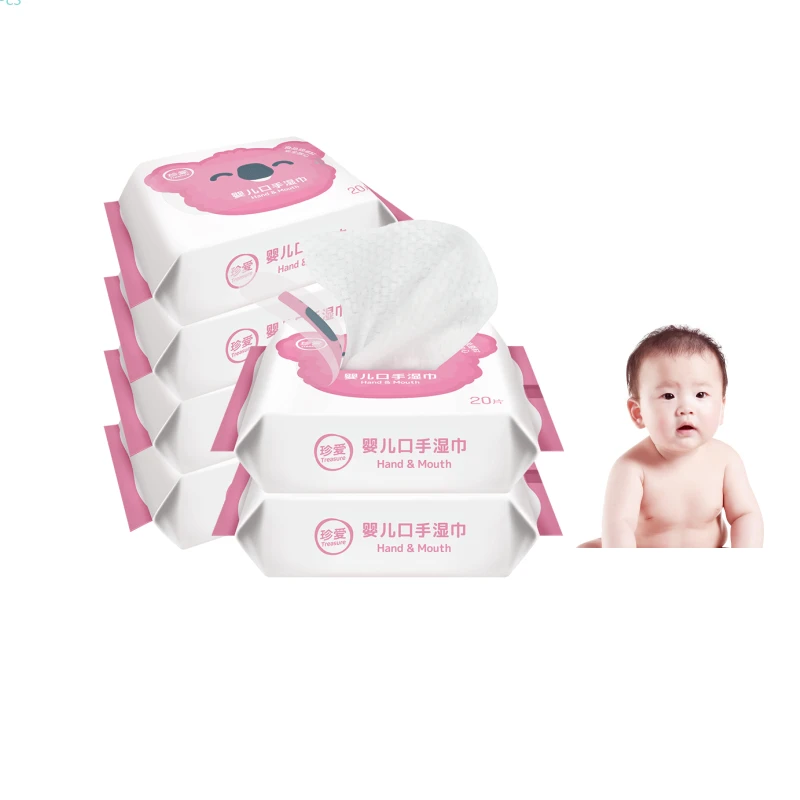 

Baby Water Wipes Non Alcohol 20PCS Baby's Hands Face Wet Wipes