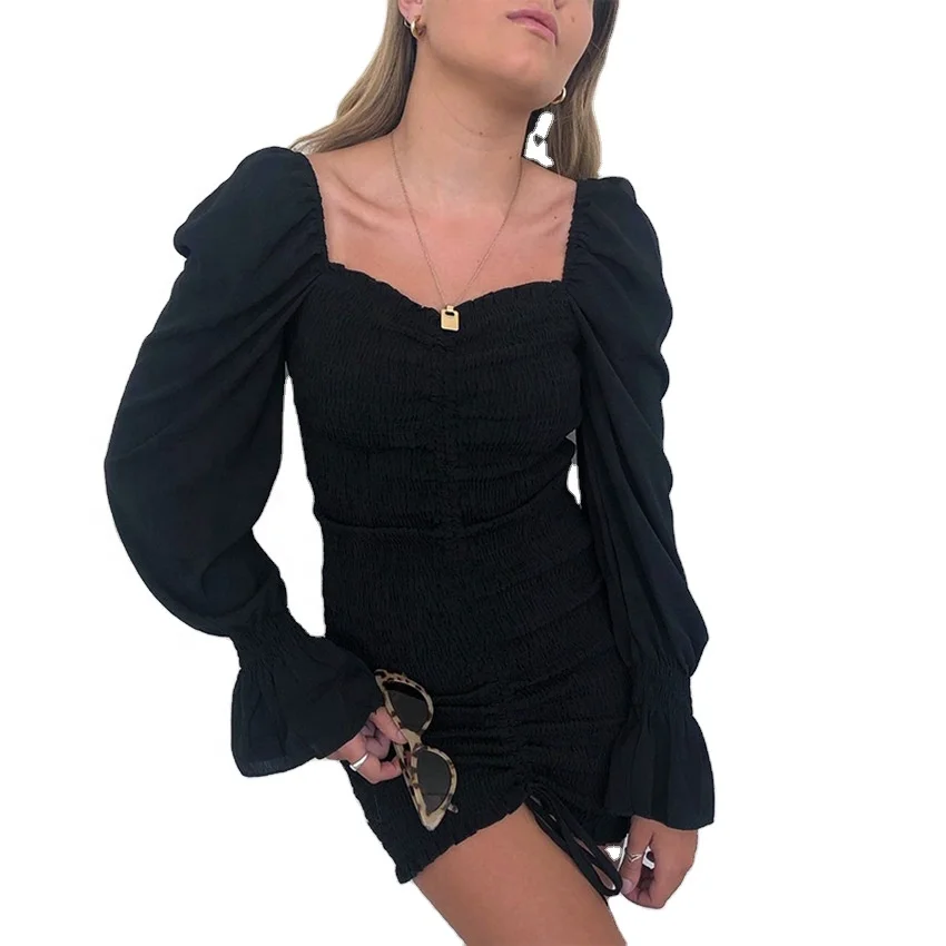 

Women Summer floral Dress Casual women's off shoulder long sleeve flower girls' party dresses 2021