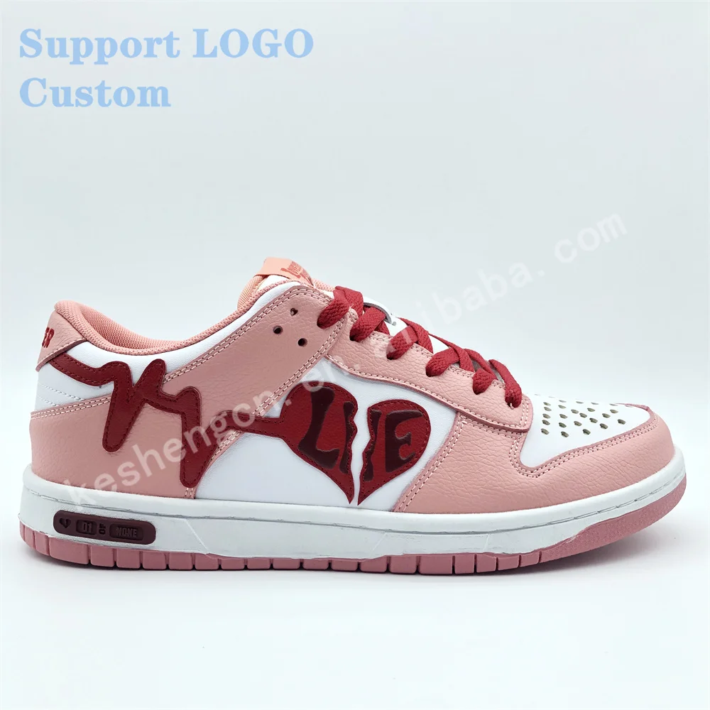 

Custom Sb Dunks Low Pro High Quality Authentic Grain Lichi Genuine Leather Logo Customization Men's Casual Sneakers Men Shoes