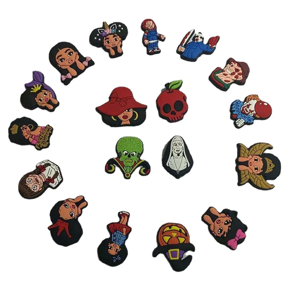 

Random wholesale hot selling pvc removable shoe decoration cartoon shoe decoration, As picture/custom