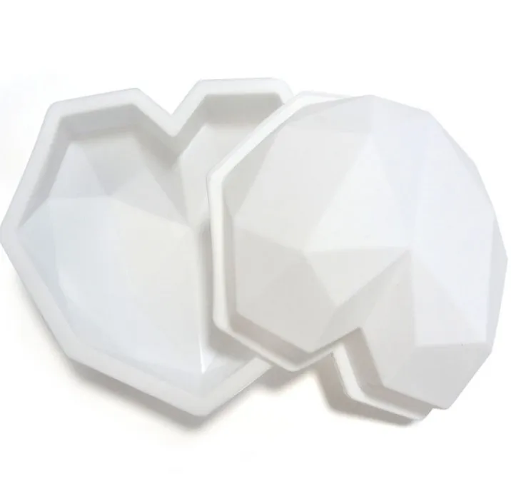 

Hot Sale Silicone heart shaped cake mold, Customized color