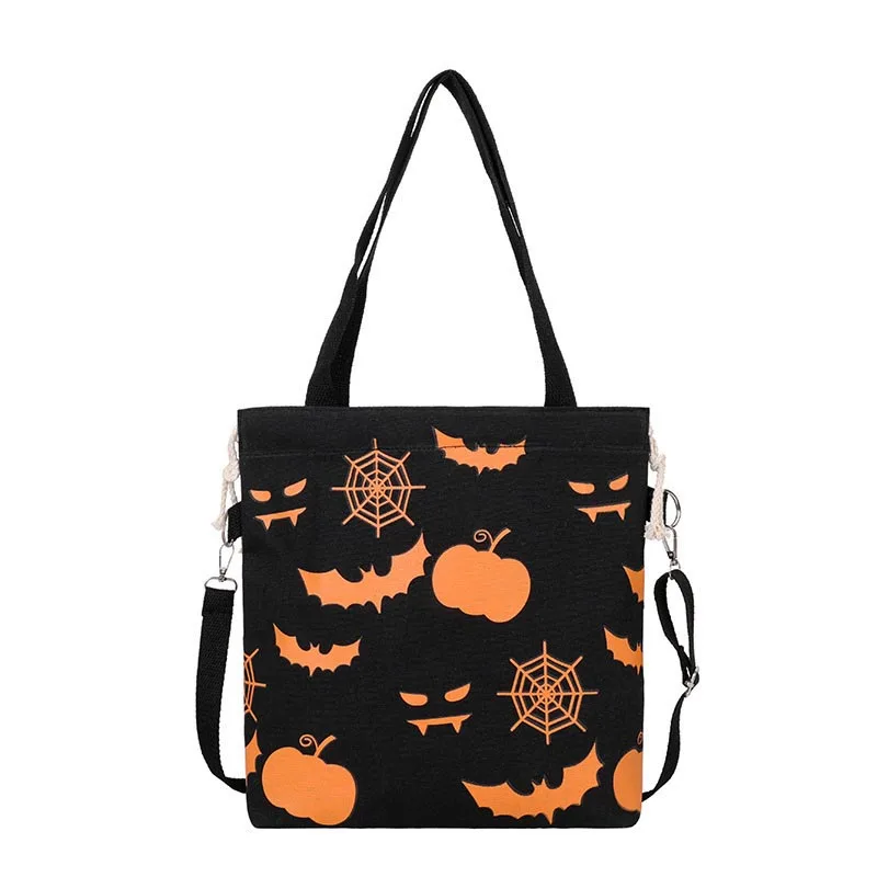 

Wholesale Halloween Pumpkin Bucket Shoulder Bag 2021 New Casual Cushaw Crossbody Bag Halloween High Quality Shoulder Bag, Black, orange,white