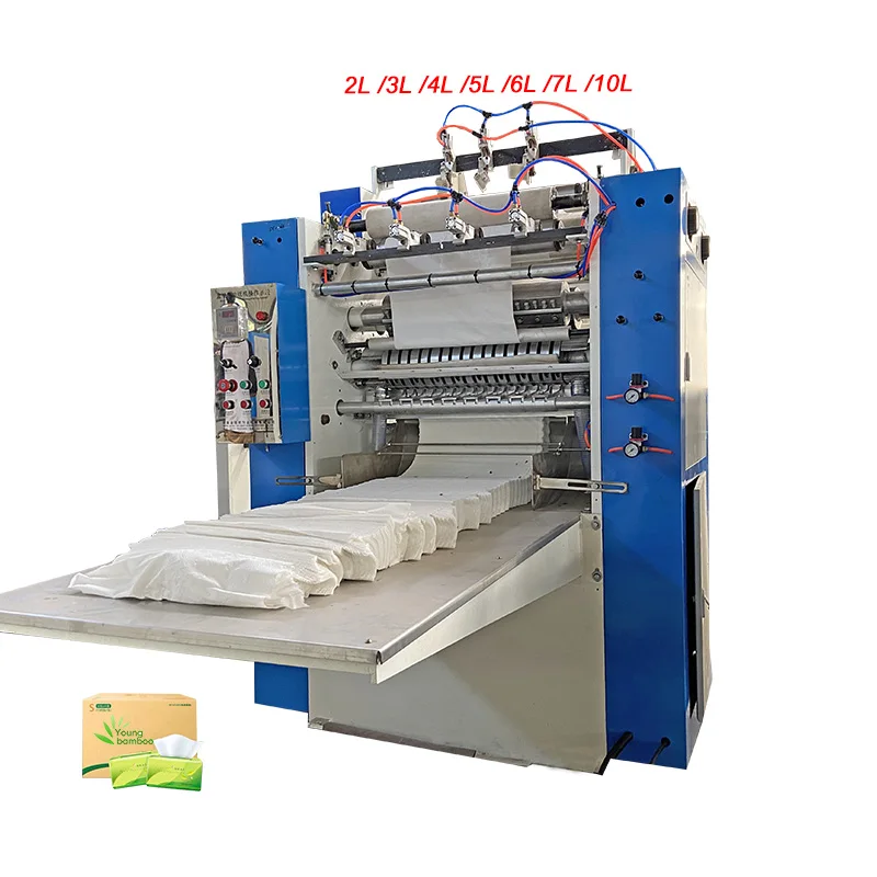 

Small manufacturing machines automatic facial tissue interfolder machine soft facial tissue folding machine manufacture