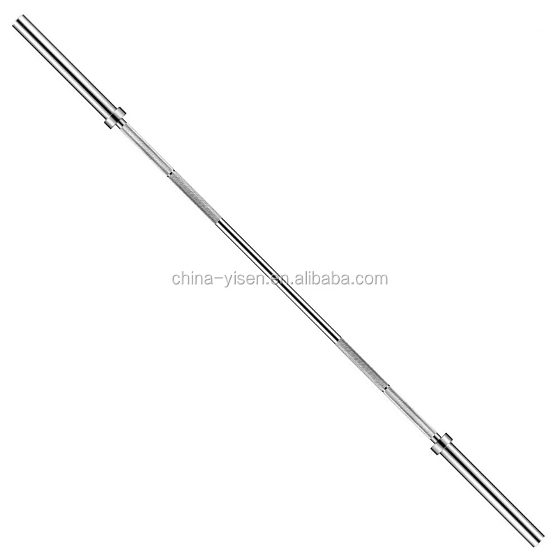 

Fitness Body Building Equipment Weight Lifting Carbon Steel Barbell EZ Bar Olympia 700lbs/1000lbs 2.2m 20kgs, Silver