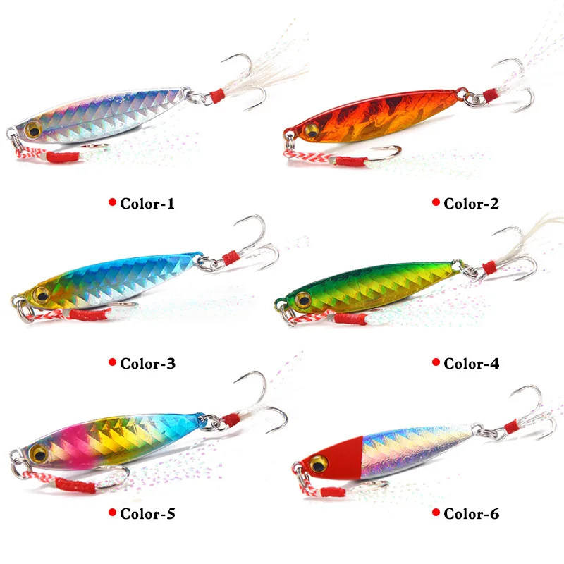 

Vertical saltwater slow jigging fishing lures metal molds with hook