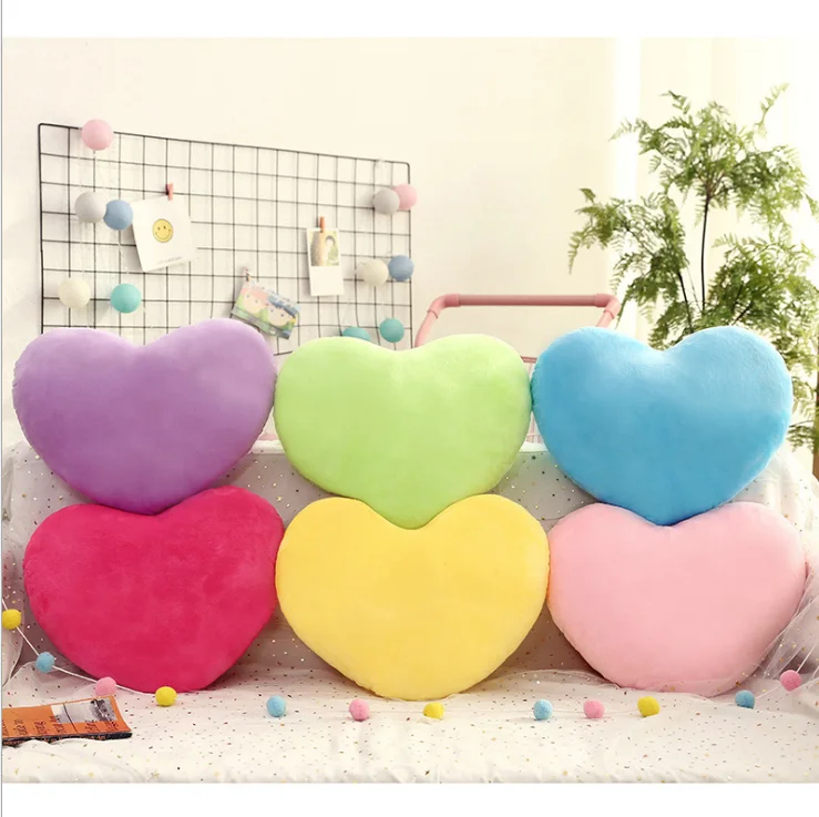 

wholesale customized heart toys plush lovely heart shape pillow hot Valentine's Day present for girls