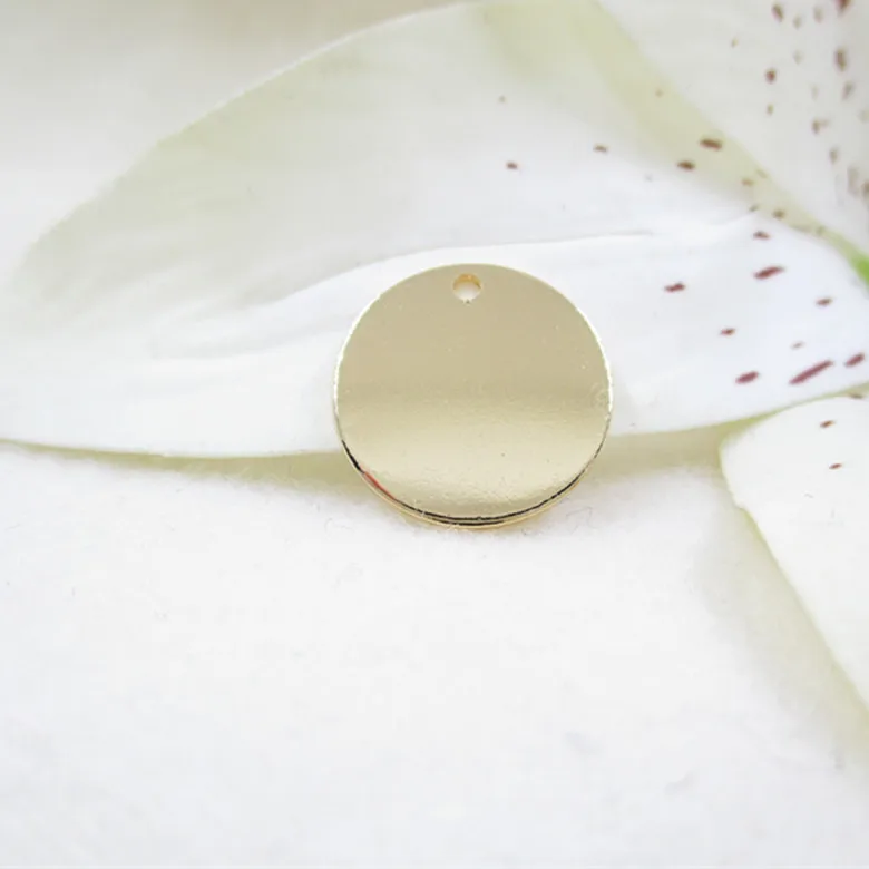 

NANA high quality fashion 24k gold filled blank round pendant for jewelry findings