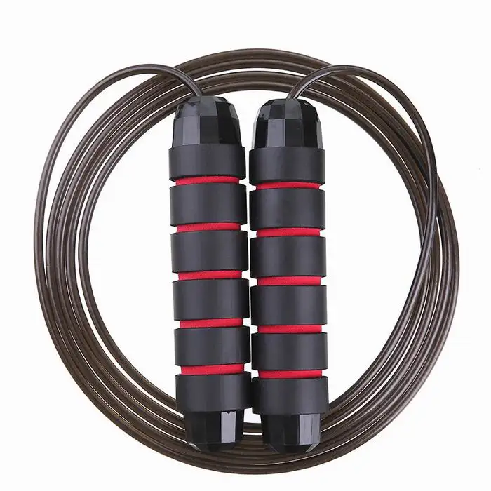 

Bulk Colourful Lighting Modern Fast Speed Jump Rope Black Iron Body Red Weighed Quick-speed Jump Rope, 4 colors
