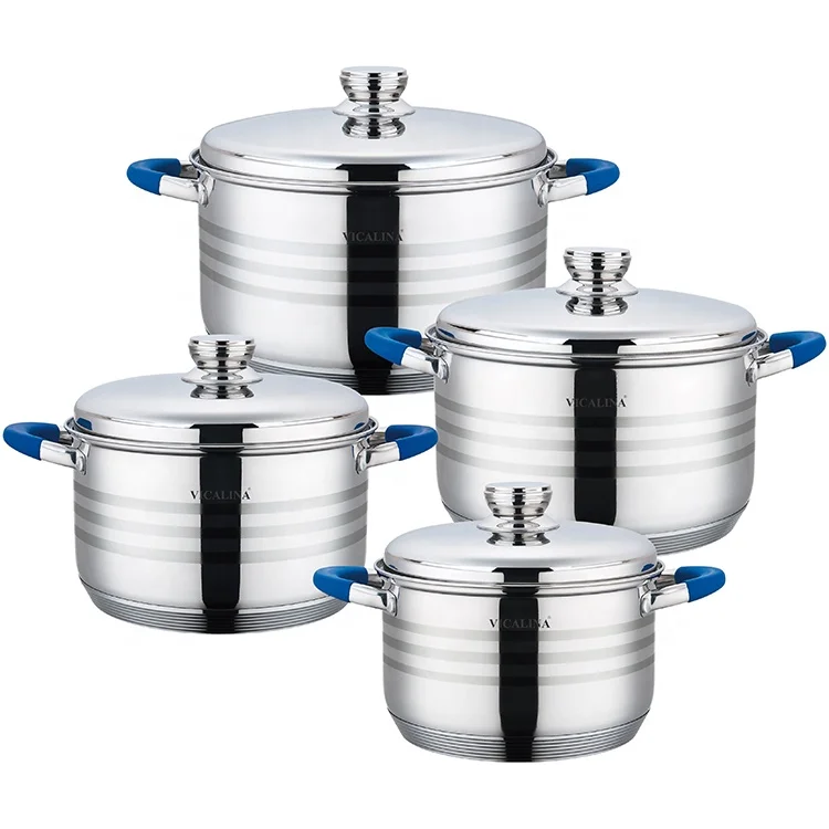 

8pcs Stainless Cookware Set with induction bottom casserole