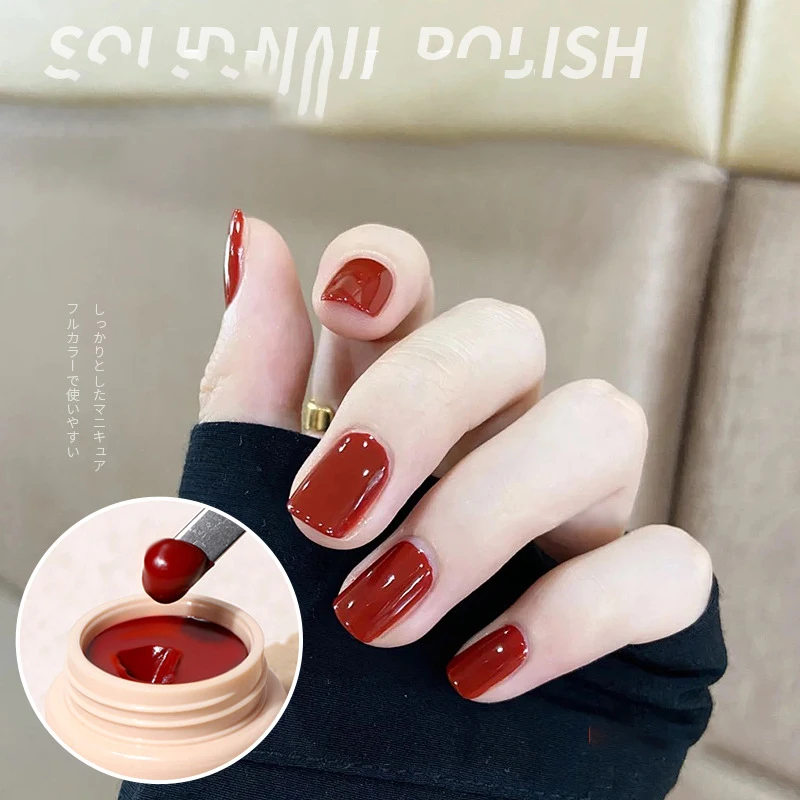 

22 Pure Colors Professional Solid Paint Gel Nail Art Designs Solid Cream Gel Polish, Clear