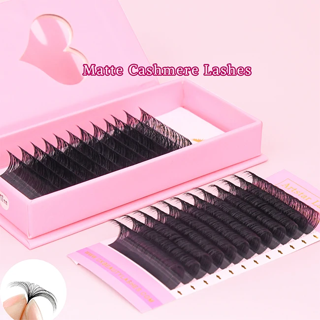 0.03 D Curl Matte Black Cashmere Volume Lash Extensions