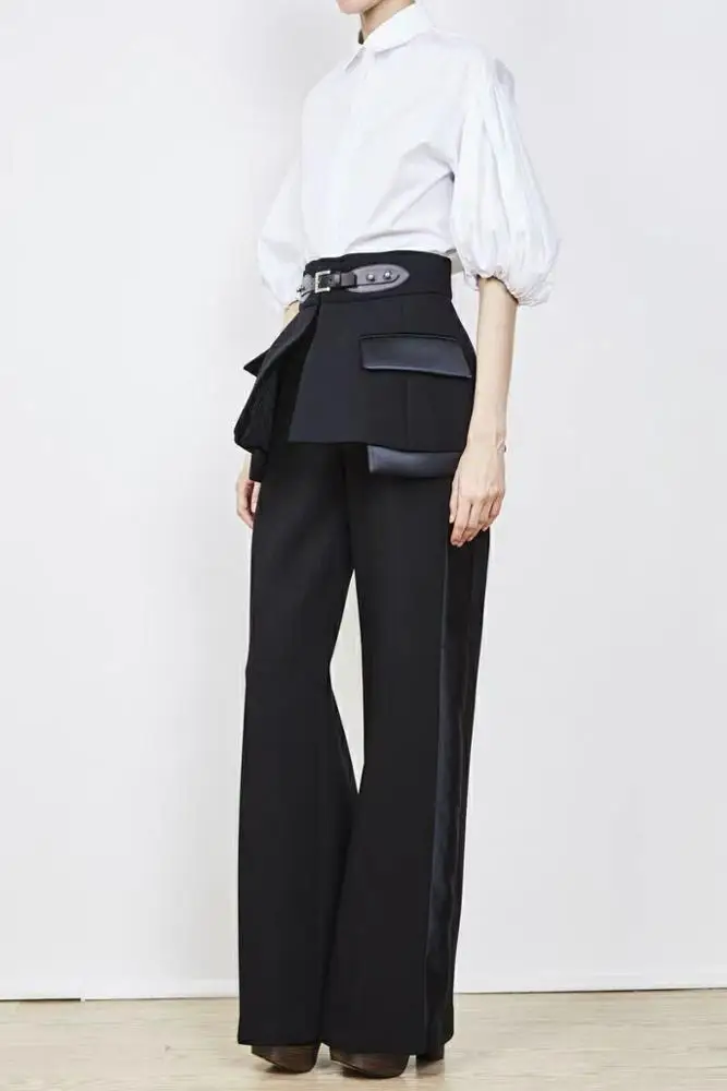Pantalón Cinturón Hebilla Negro - Turkesha