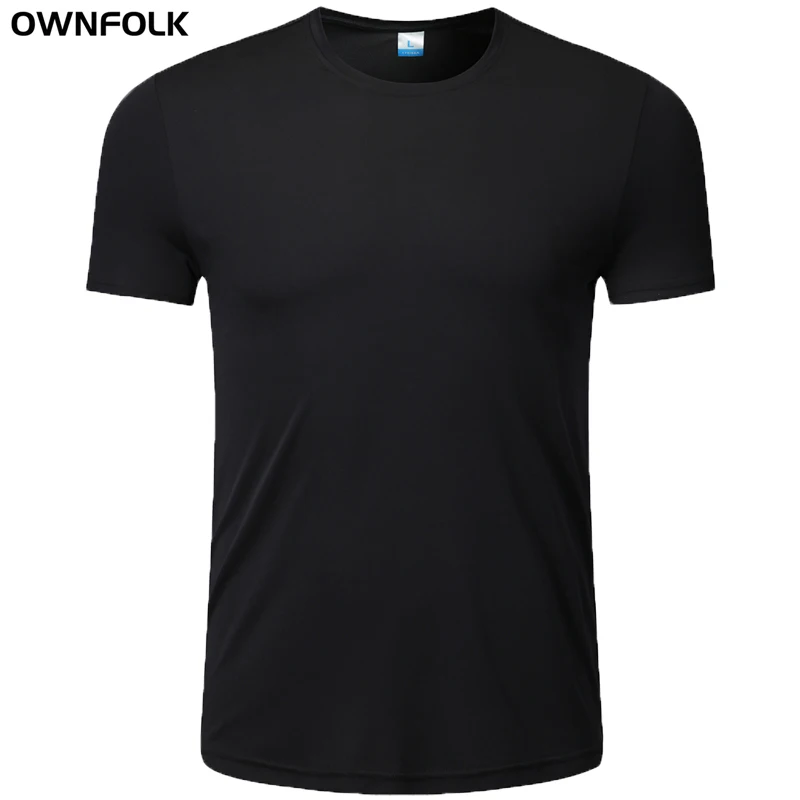 

OWNFOLK 2022 Wholesale Quality T-shirt, White Unisex Print Logo Black Blank Heavy Printing Plain Men Custom T Shirt