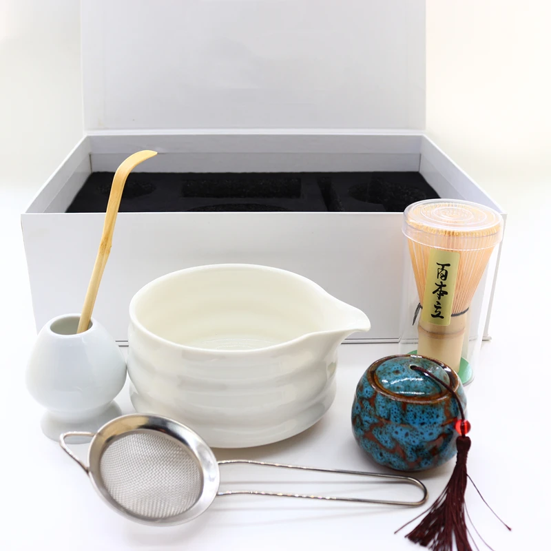 

Estick Gift Box Whisk Whisk Chasen Bamboo Custom Logo Wholesale Tea Frother Making Tool Matcha Tool Set With Holder Matcha Set