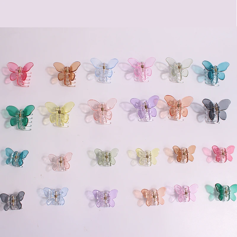 Hlx-0177 Colorful Mini Butterfly Hair Clips Claw Barrettes Colorful ...