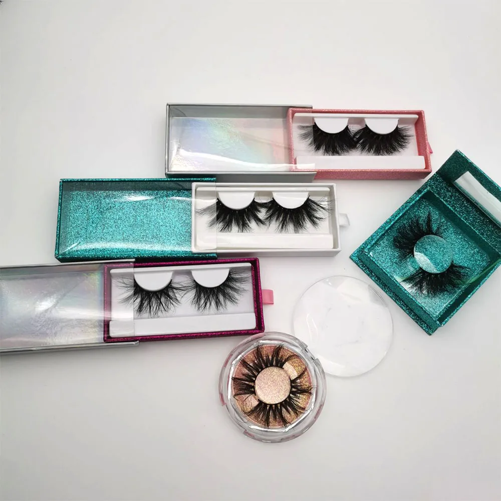 

wholesale eyelash custom logo private label glitter eyelash packaging box