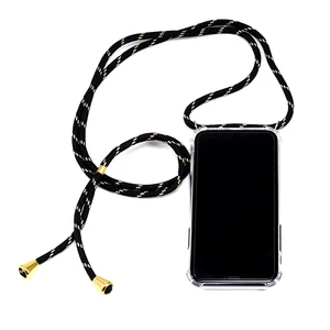 Clear TPU Phone Case Lanyard iPhone 6 to 11