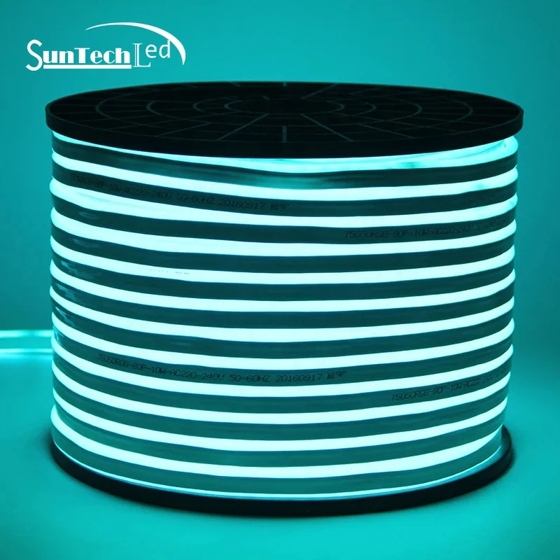 Outdoor Decoration Neon Ceiling Light Slim Rgb Led Neon Flex Rope Strip 24V  5050 Smd Custom Neon Light