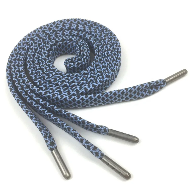 

Factory wholesale custom metal aglet shoe laces pants draw cord with metal tip, Different colors are available