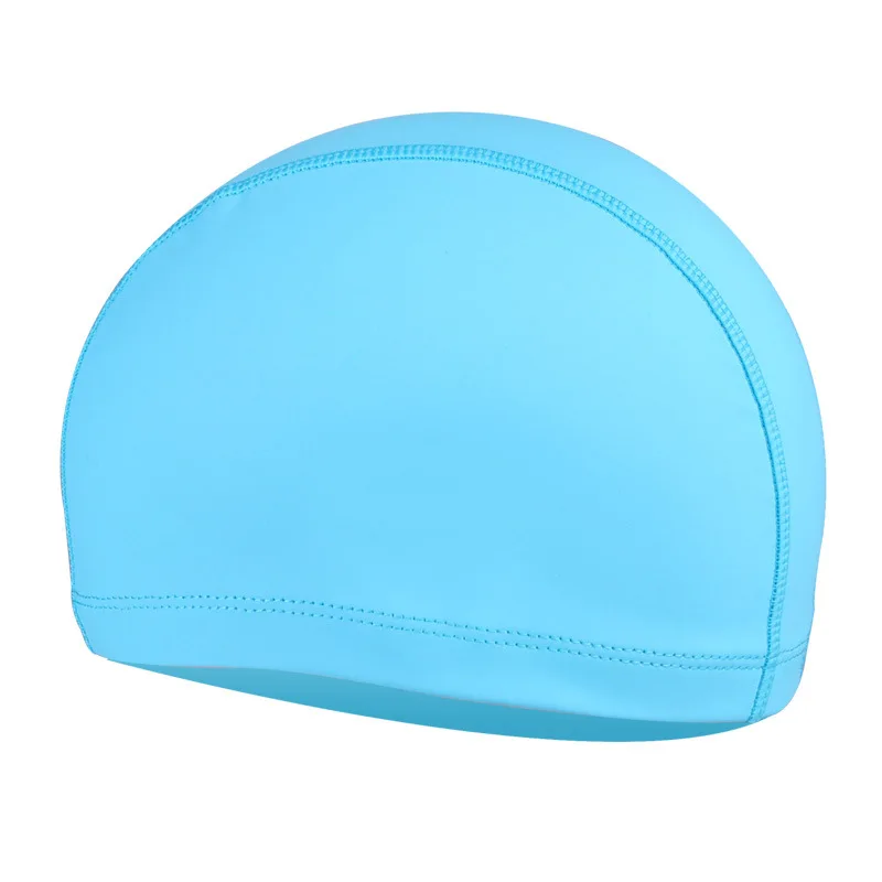 

Pinzoon top sell custom design fabric swim caps no minimum logo print swimming cap, All color
