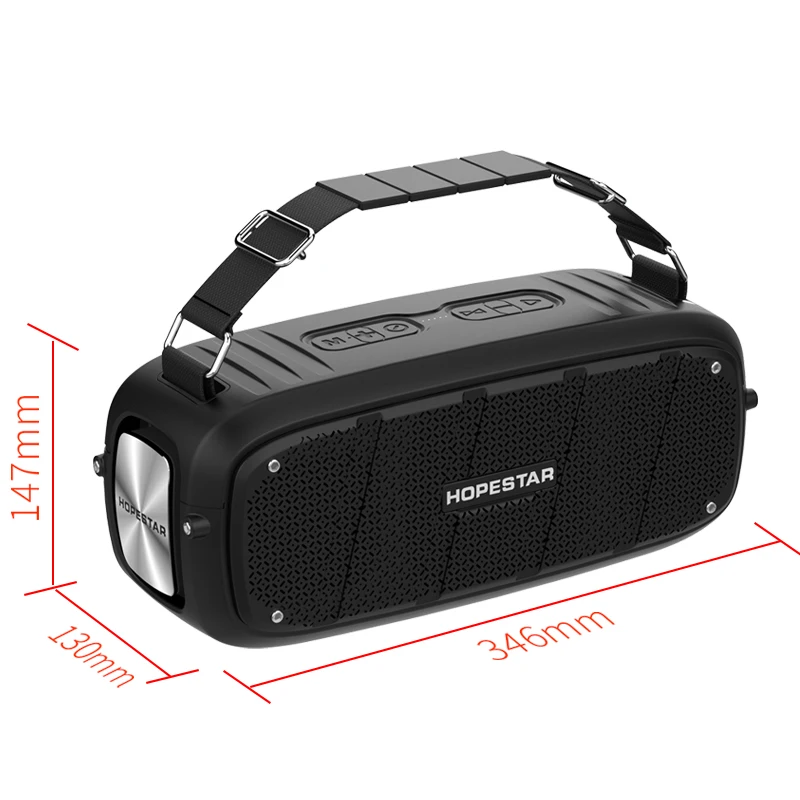 

HOPESTAR A21 Subwoofer Wireless Speakers Portable Outdoor Waterproof Boombox Music Box Sound System Hifi Stereo Column