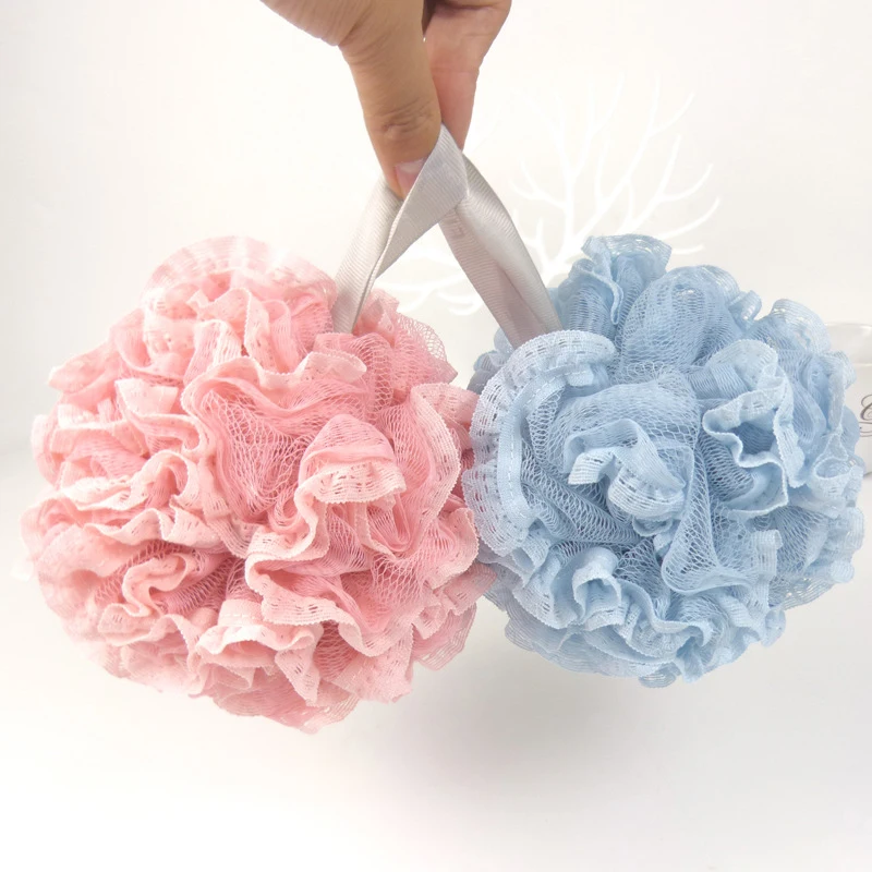 

2022 new design 60g mesh bath sponge Adult Soft Shower Sponge Bath Flower Ball