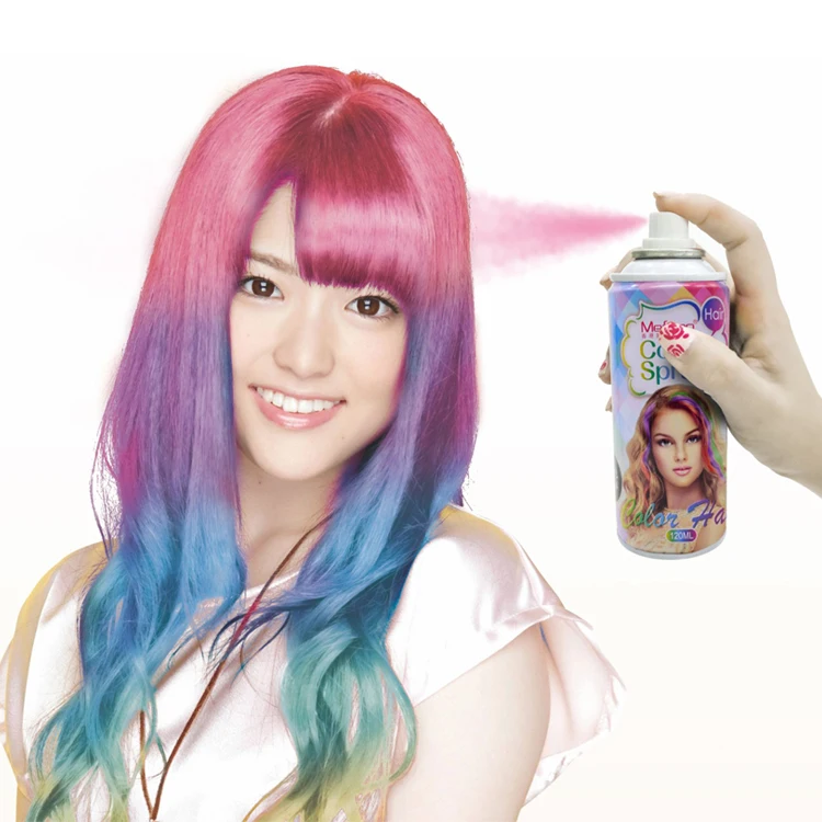 

Custom Temporary Party Washable Glitter Hair Dye Color Spray, Customized