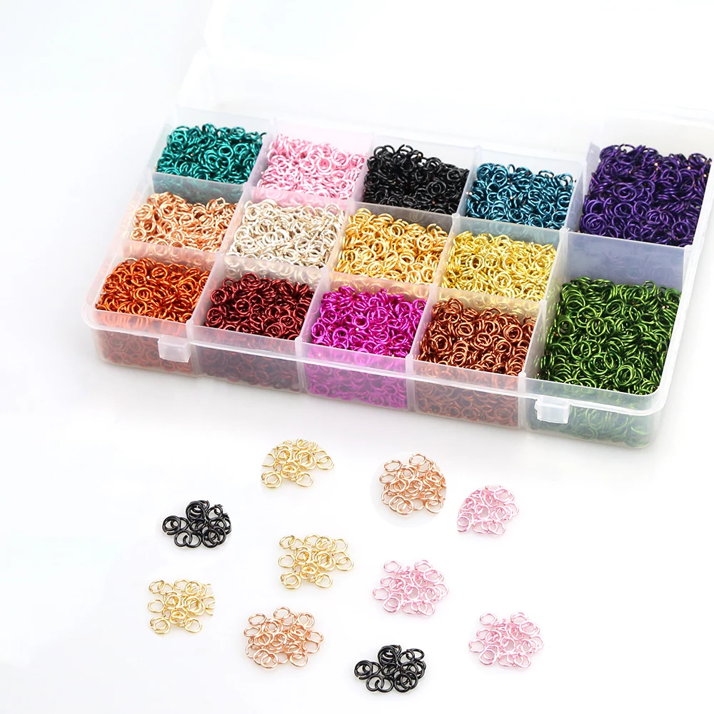 

XuQian Supplies High Quality Jewelry Making Material Mini Jump Ring For Chain Maille, Colors customized