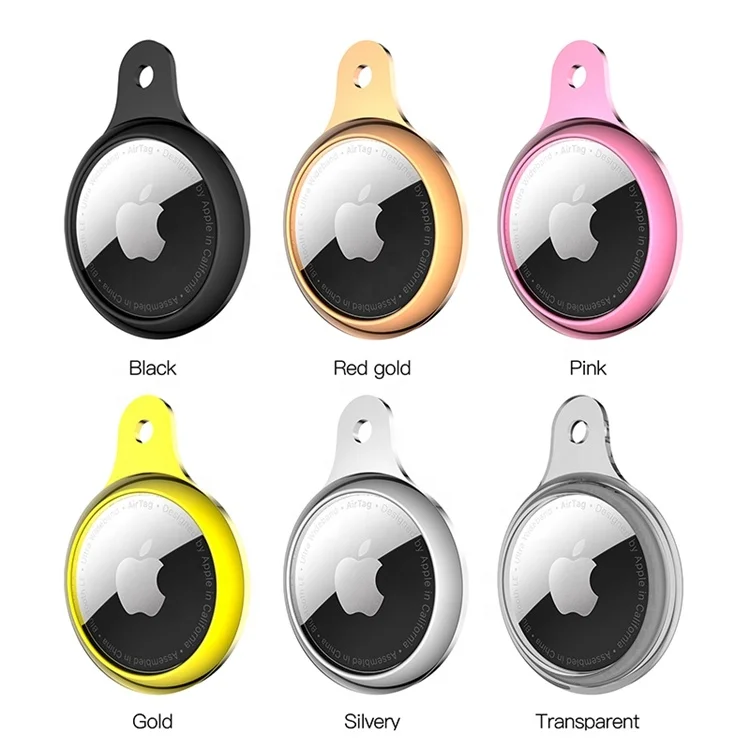 

Hot Style Case For Apple Airtag Tracker Anti-Lost Shockproof Replacement TPU Protector Cover, 6 colors