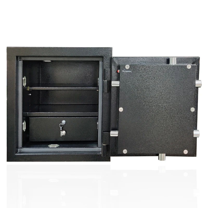 
Heavy duty 113 kg fireproof smoke-proof key lock code digital Biometric box safe 