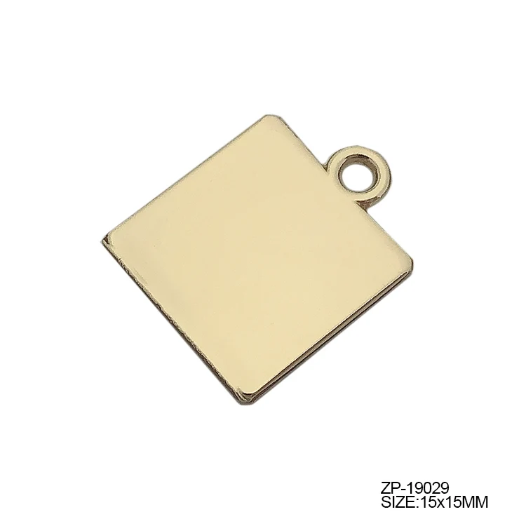 Wholesale top grade plating custom gold logo stamped wallet zipper pull